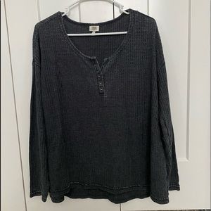 waffle knit shirt